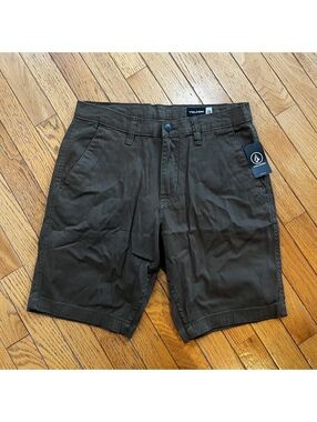 Volcom Road Trip Men's Shorts Size 28 Military Green